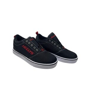 Heelys Pro 20 Shoes Mens Size 9 Black Red Wheeled Roller Skate Sneaker Casual